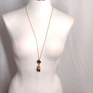 Talbots Floral Long Necklace